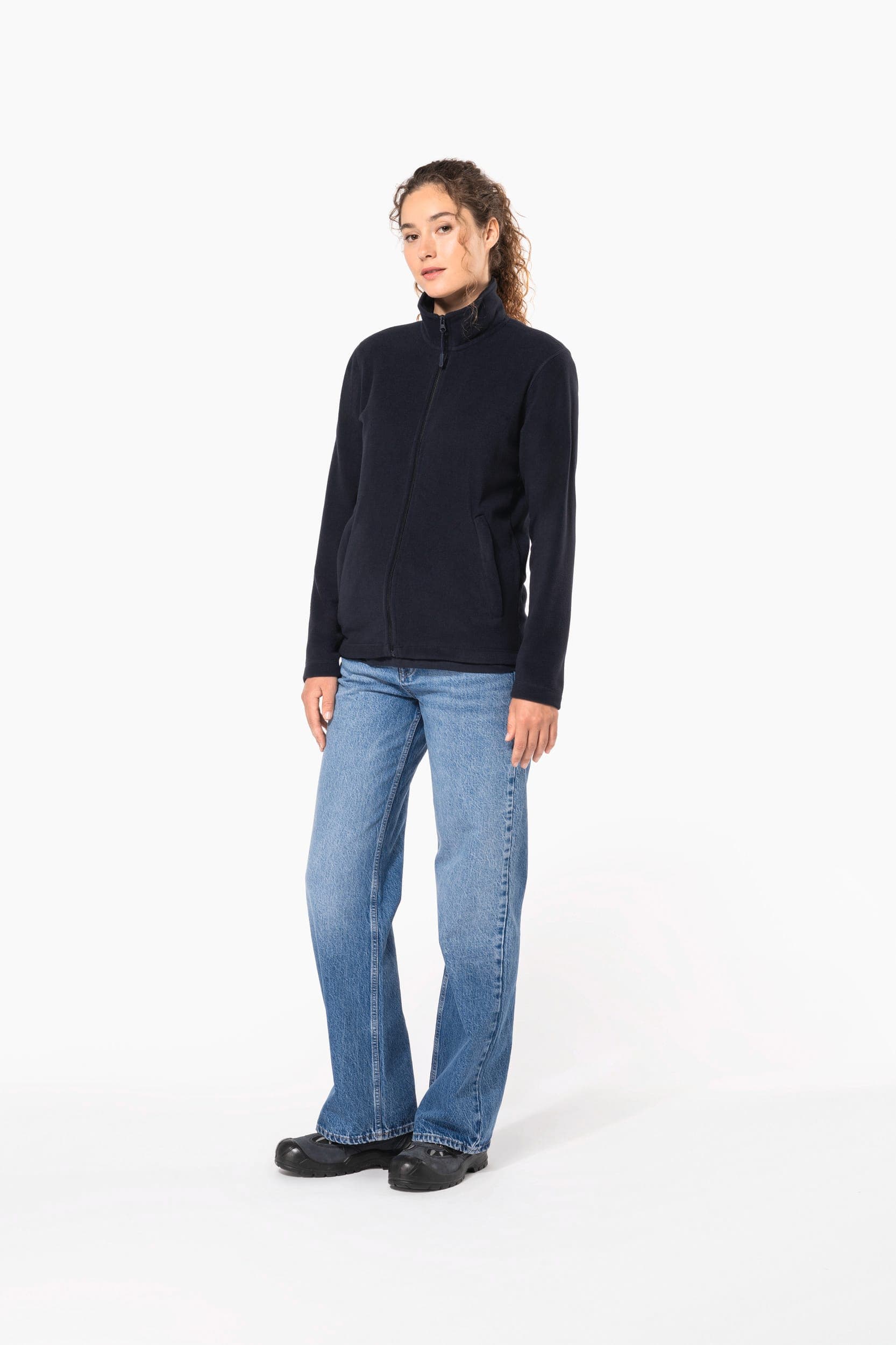 Veste micropolaire zippée unisexe en situation