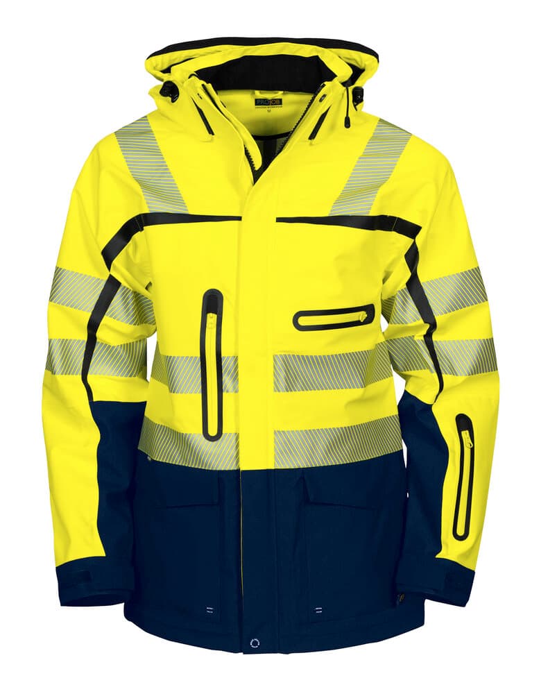 6417 VESTE SIGNALISATION EN ISO 20471 CLASSE 3 coloris Jaune / Marine