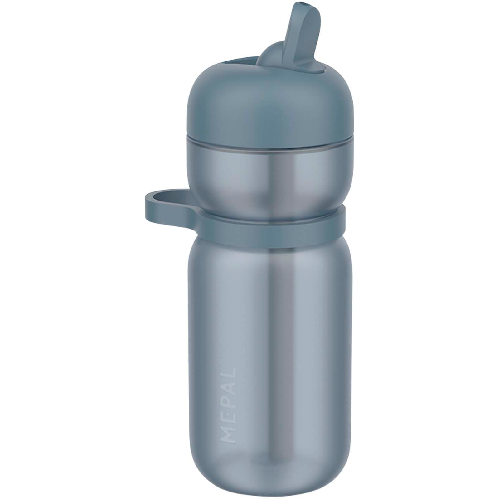 Bouteille de sport mepal de 600 ml avec couvercle rabattable coloris Bleu