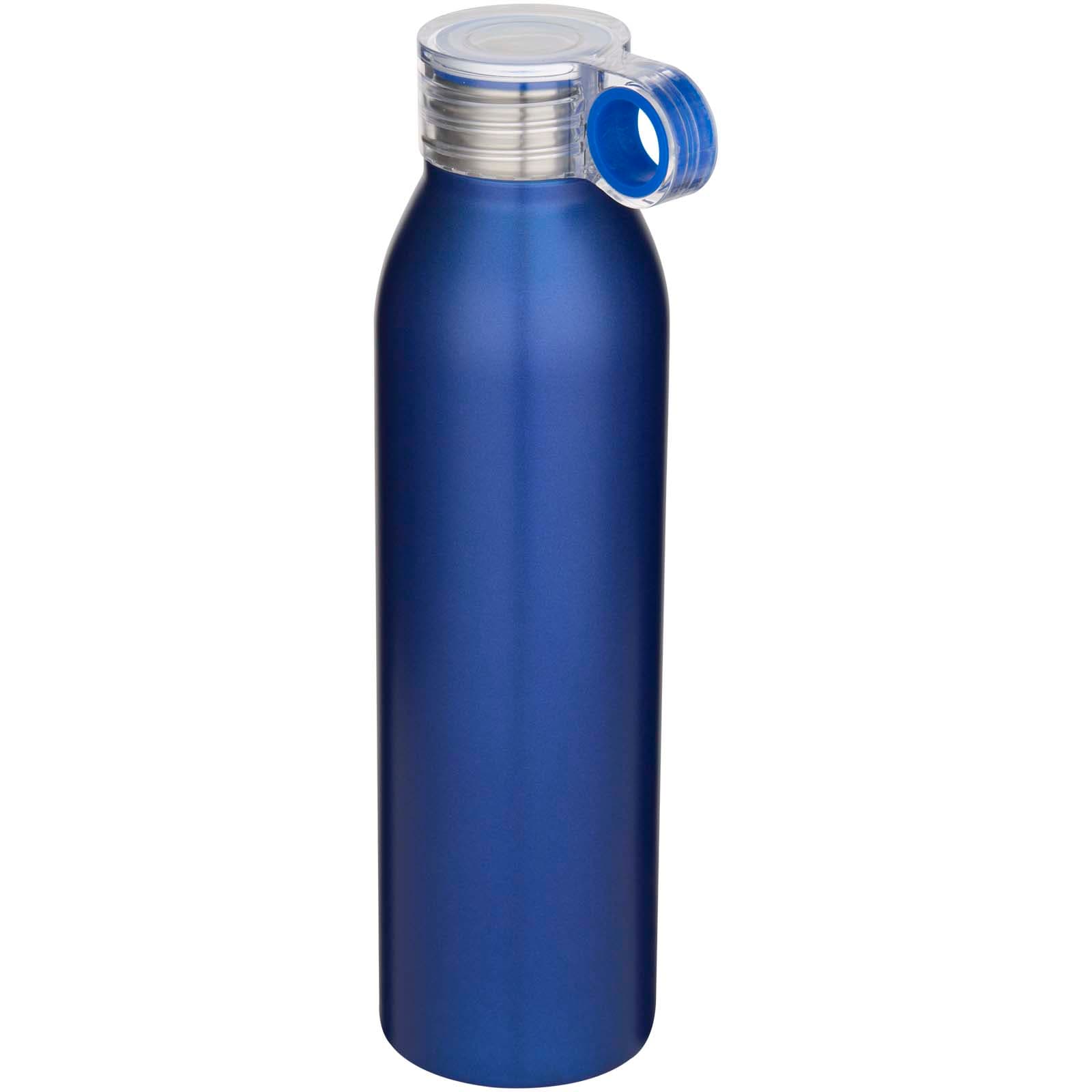 Bouteille d’eau Grom de 650 ml en acier inoxydable recyclé certifié RCS coloris Bleu roi