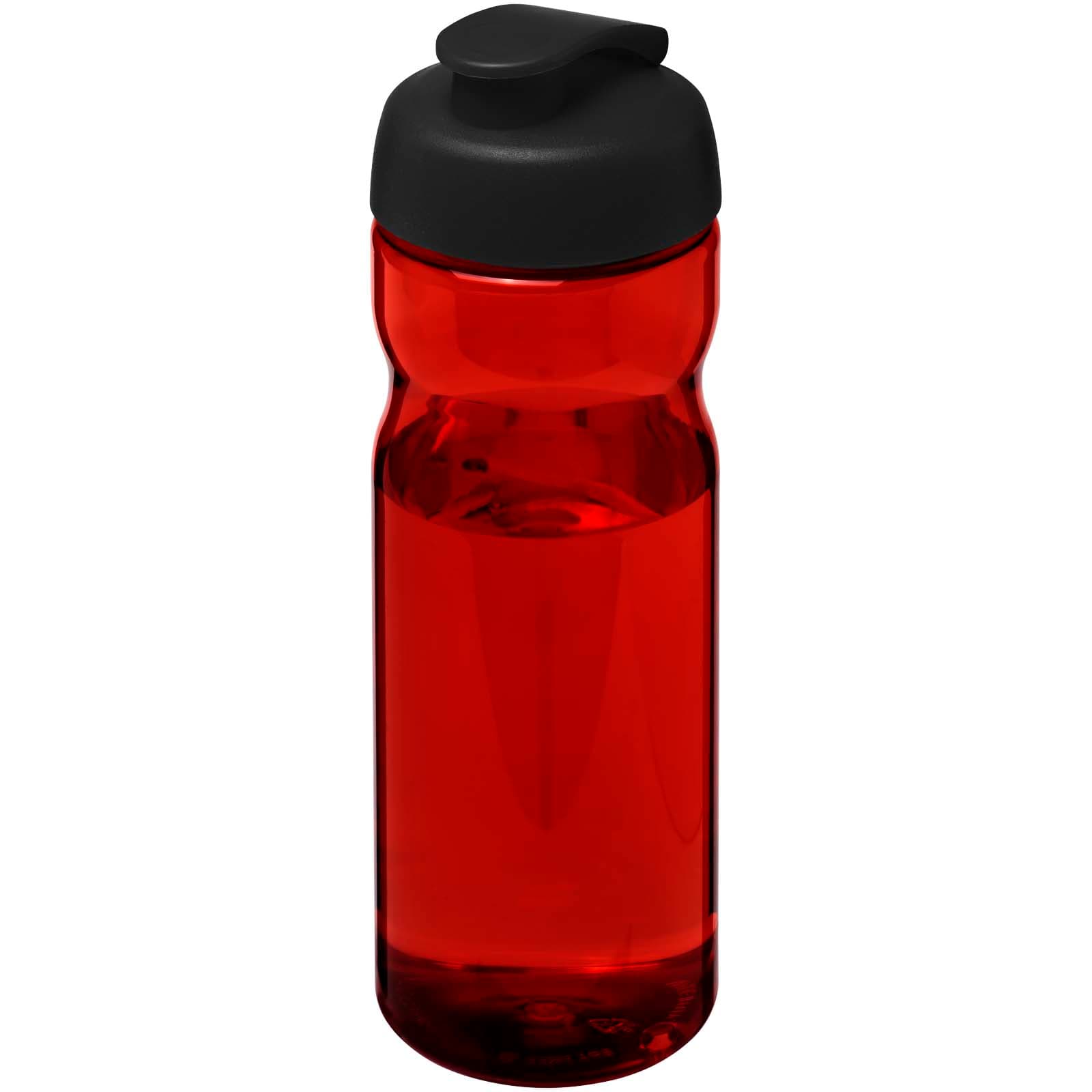 Bouteille de sport H2O Active® Eco POP Base 650ml avec couvercle à bascule coloris Rouge