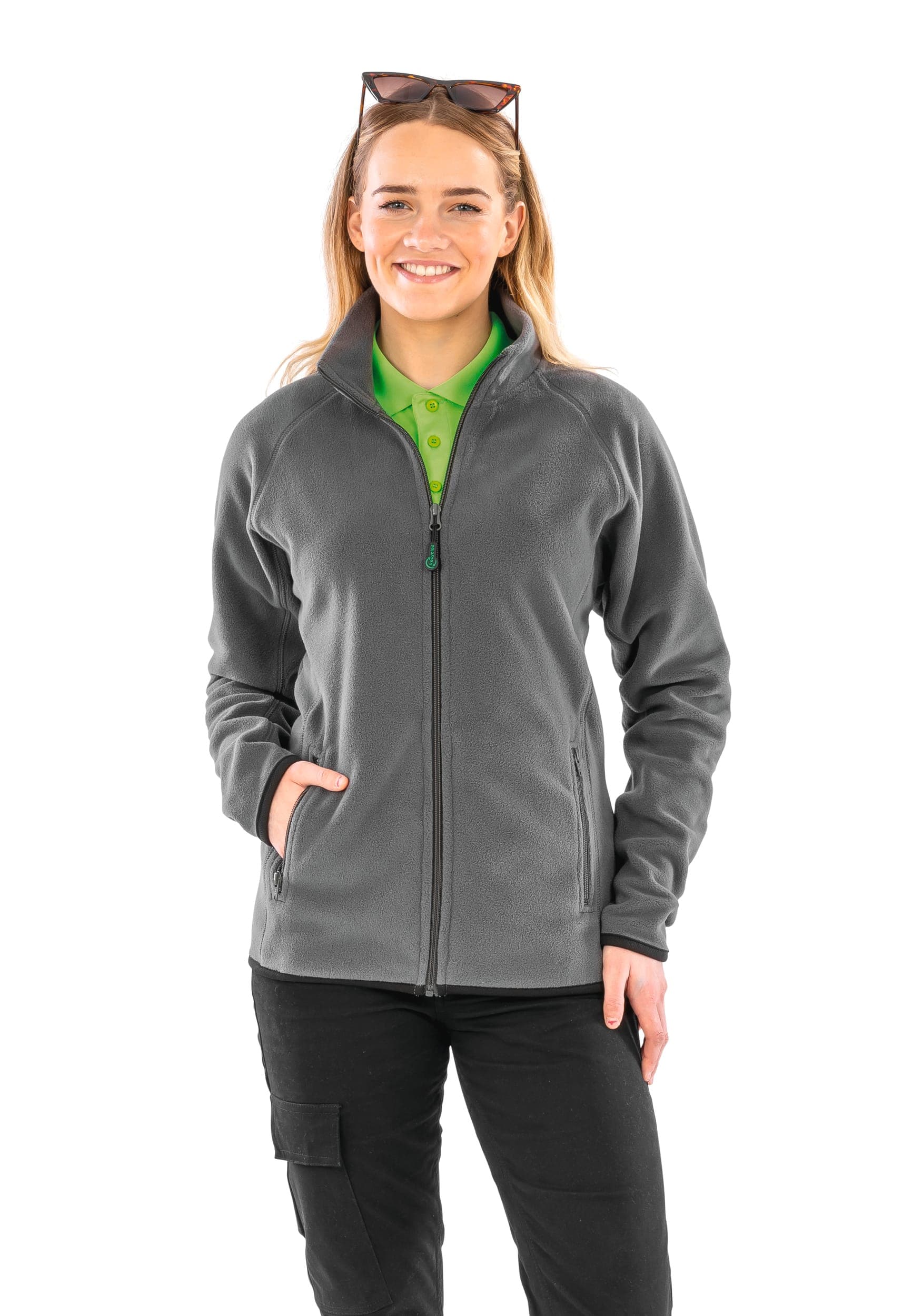 Veste polarthermique en polaire recyclée en situation