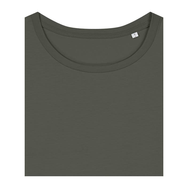 Stella Serena women's scoop neck t-shirt coloris Kaki