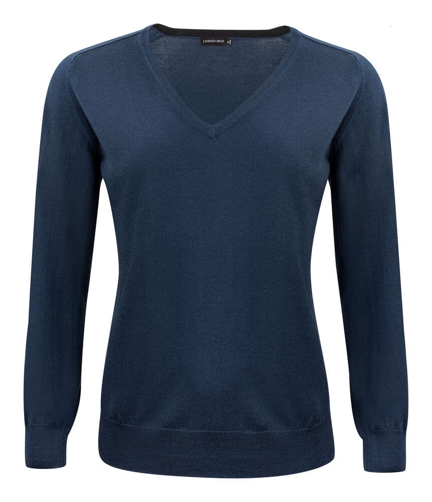 Merino V Pull Tricoté Femmes coloris Marine