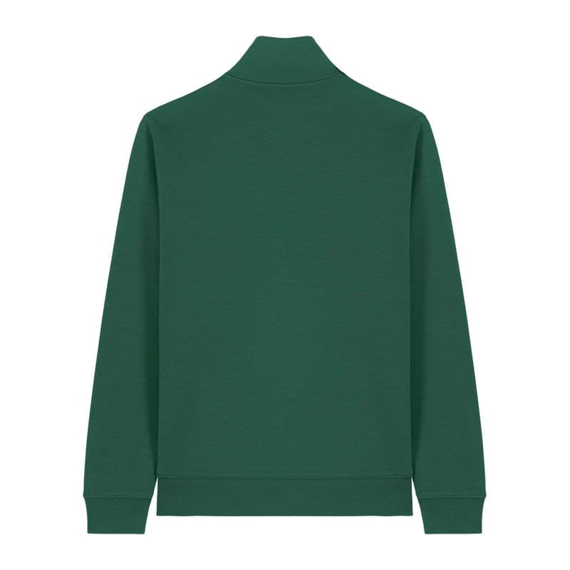 Trucker 2.0 unisex quarter zip sweatshirt coloris Vert bouteille