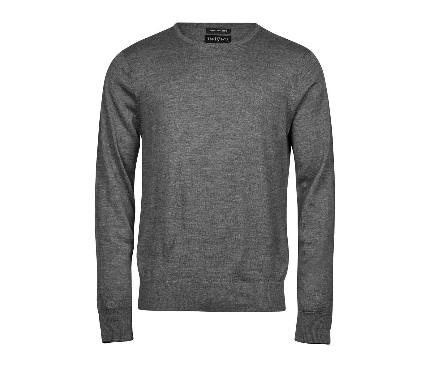 MENS CREW NECK coloris Gris chiné