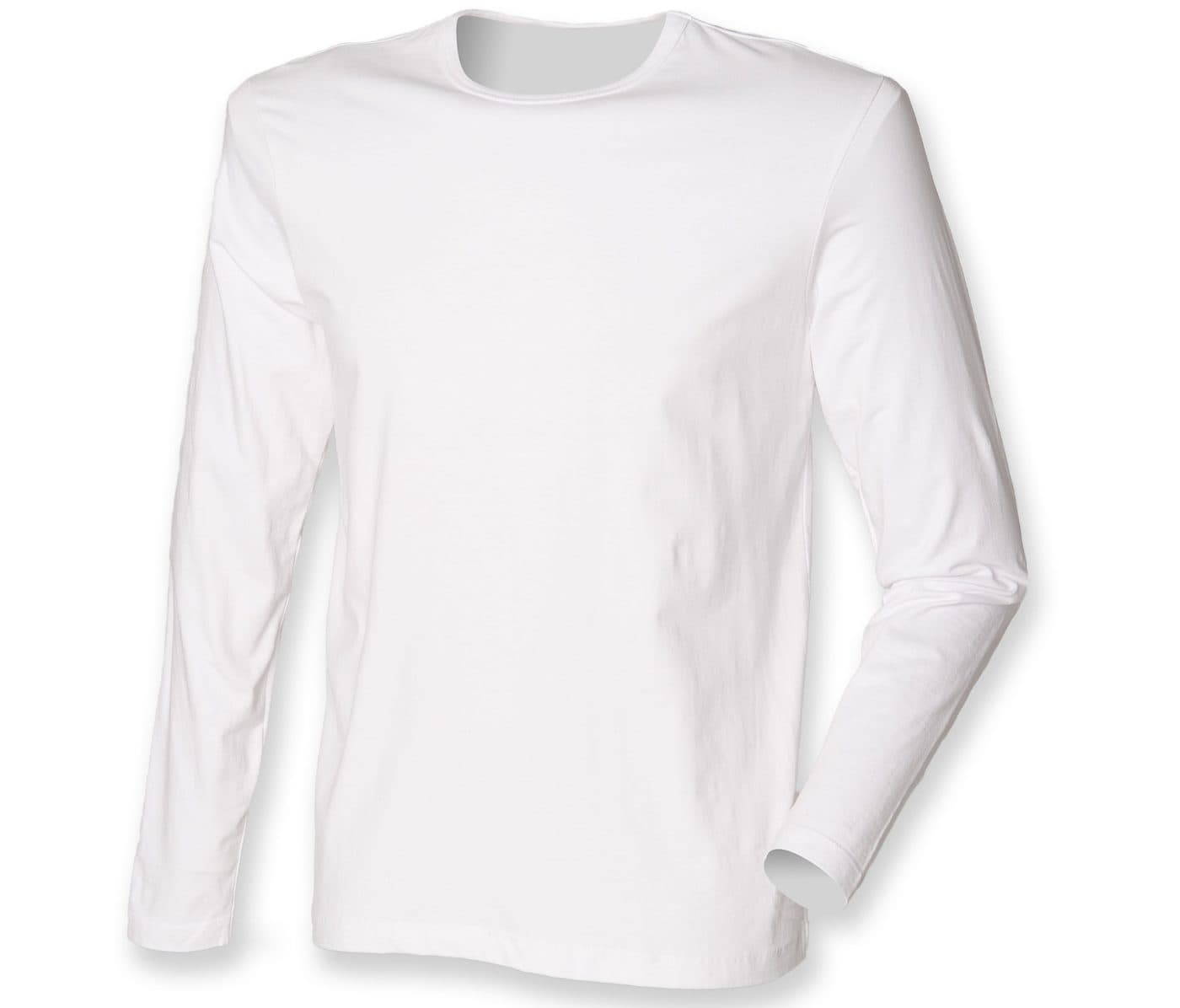 MEN'S FEEL GOOD LONG-SLEEVE STRETCH T coloris Blanc