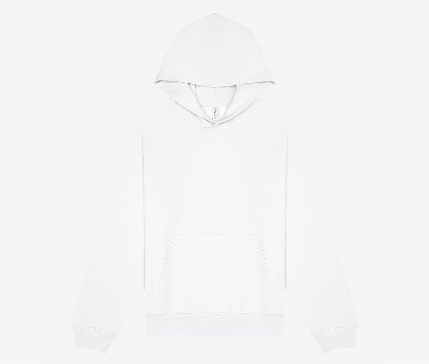 UNISEX HEAVY PULLOVER HOODIE coloris Blanc