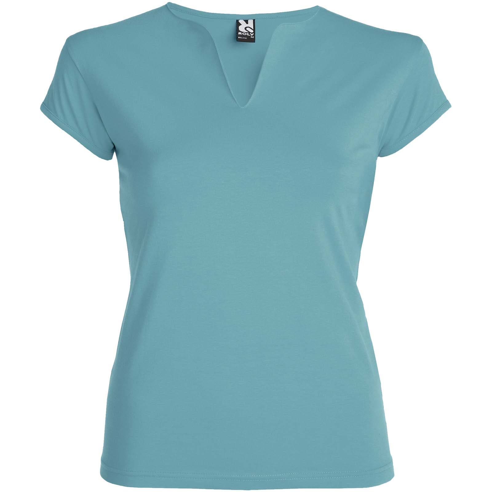 T-shirt de 200 g/m² Belice à manches courtes pour femme coloris Bleu cendré