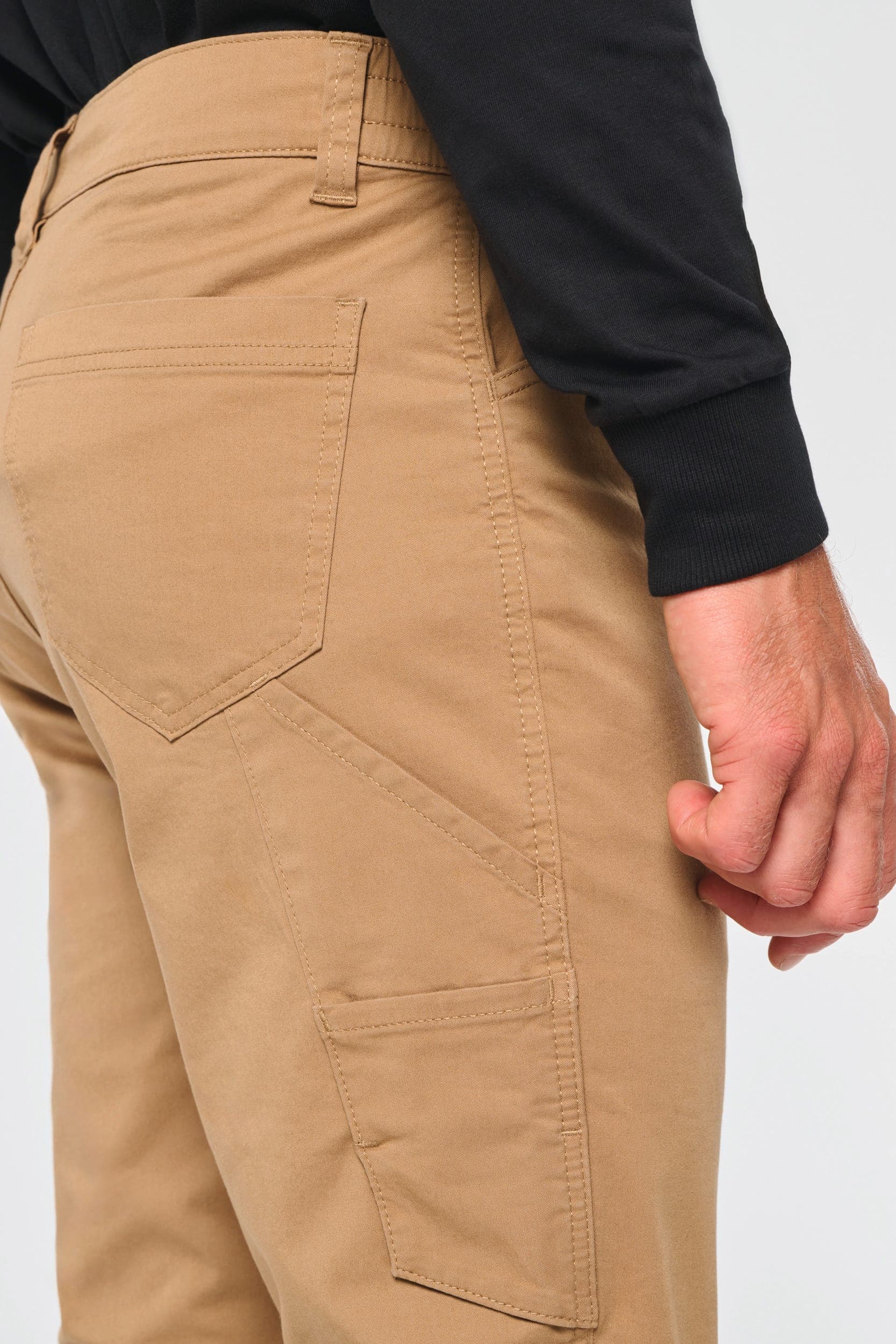 Pantalon stretch coton unisexe en situation