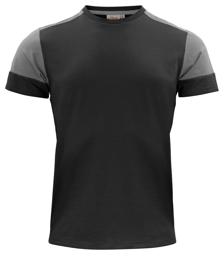 Prime T-Shirt Hommes coloris Noir / Gris Acier