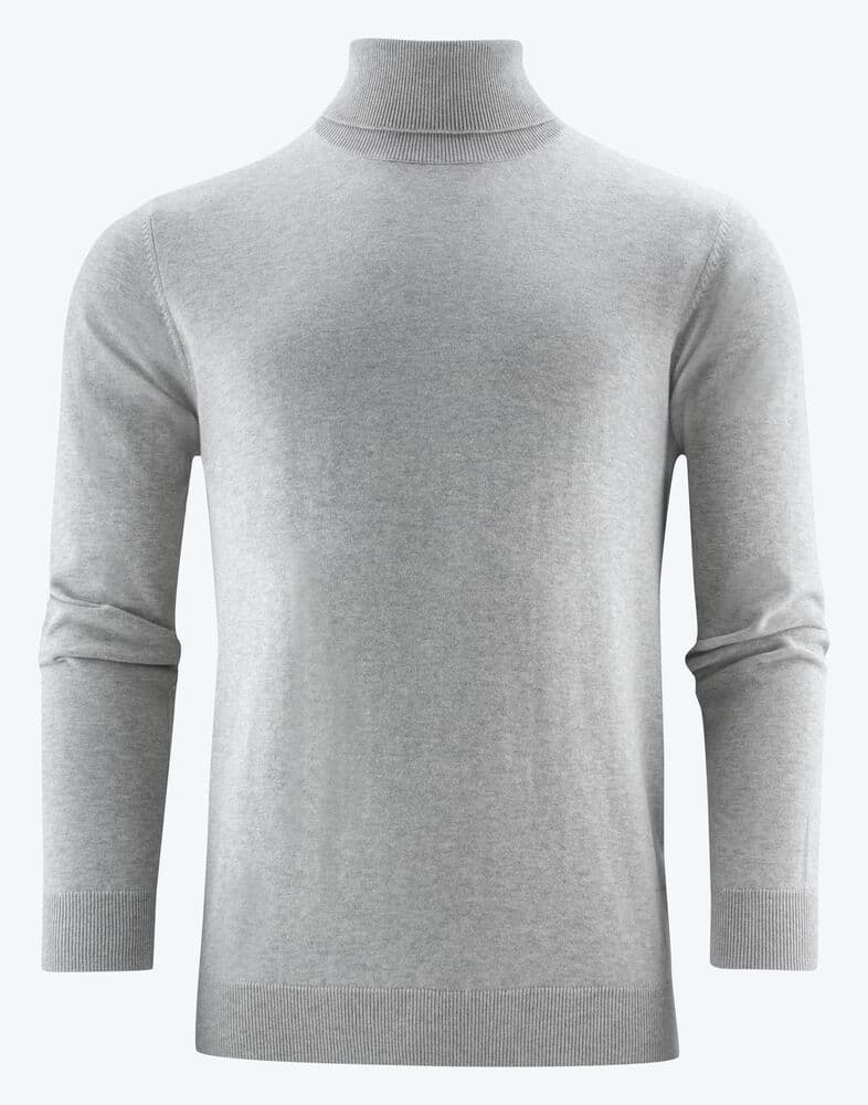 Pull Tricoté Col Roulé Ashland Homme coloris Gris Mélange