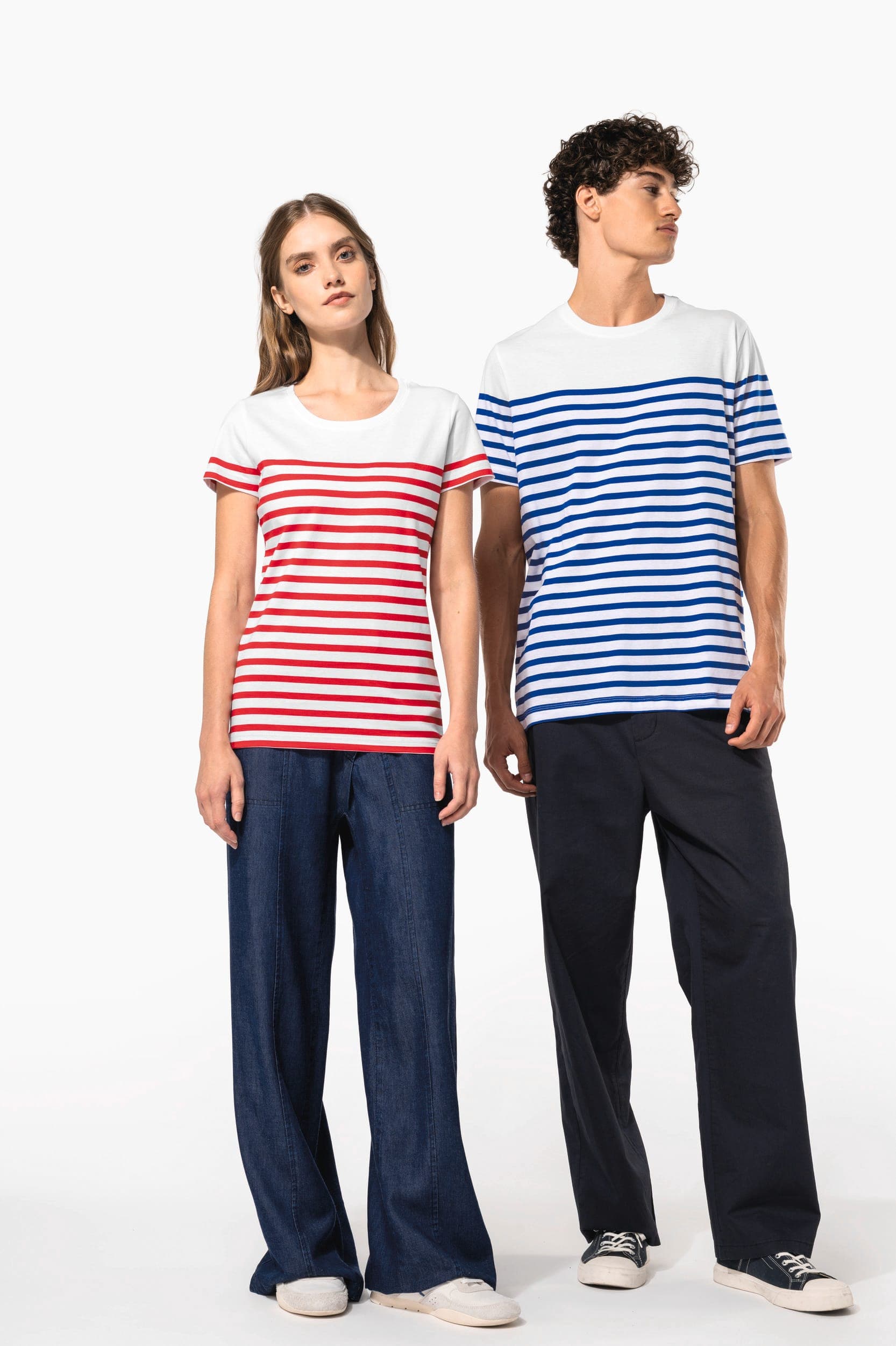 T-shirt marin col rond Bio homme en situation