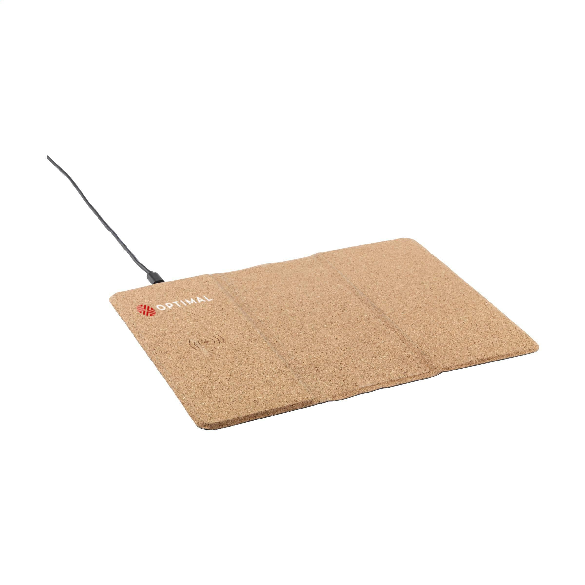 Tapis de souris Cork avec recharge sans fil en situation