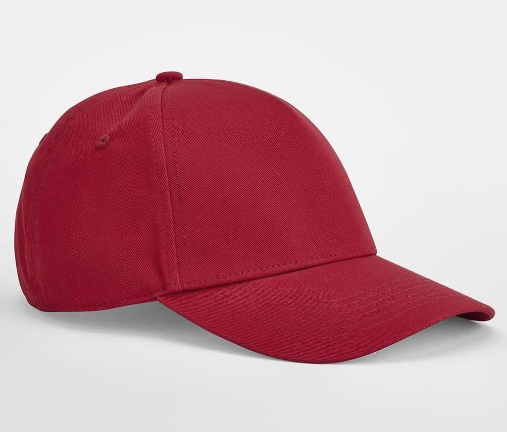 EARTHAWARE® CLASSIC ORGANIC COTTON 5 PANEL CAP coloris Rouge classique