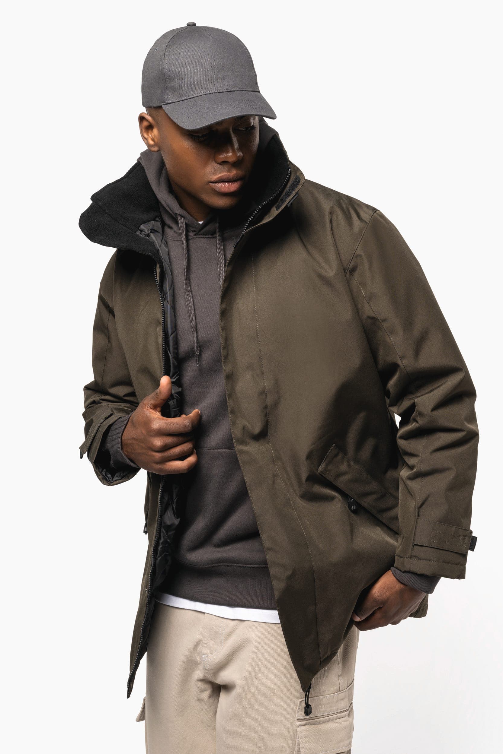 Parka doublure matelassée en situation
