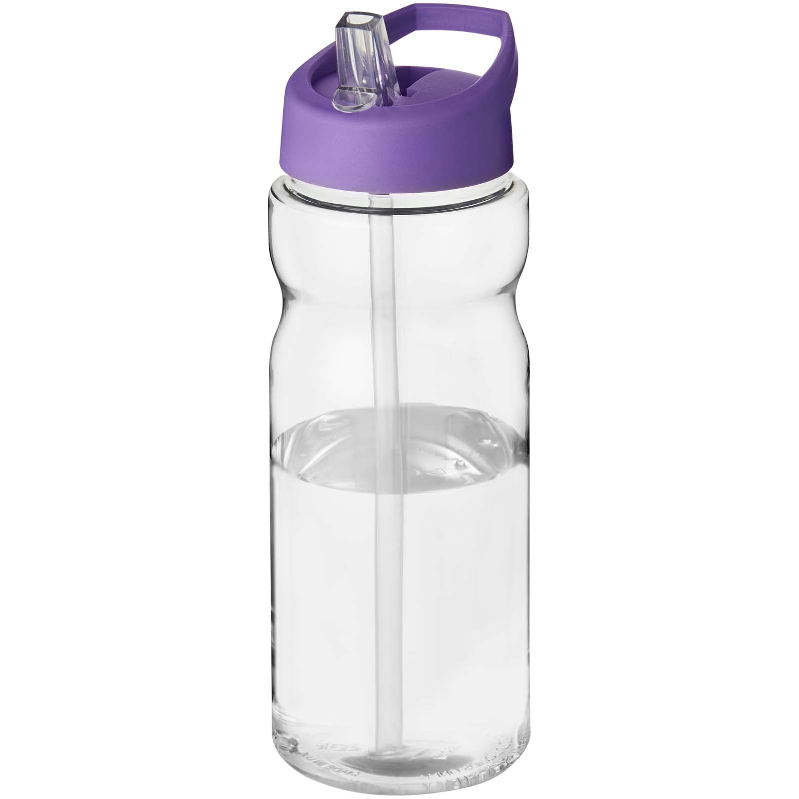 Bouteille de sport H2O Active® Eco Base 650ml couvercle bec verseur coloris Translucide
