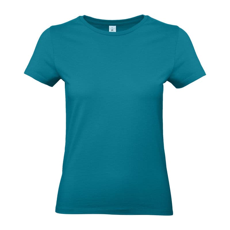B&C #E190 /WOMEN T-SHIRT coloris Bleu Diva
