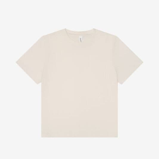 WOMEN'S HEAVY BOXY TEE coloris Blanc vintage