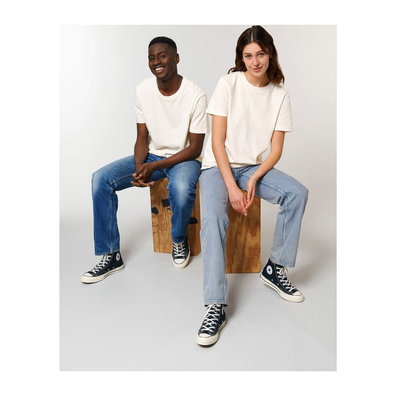 RE-Creator unisex recycled t-shirt coloris Blanc Re