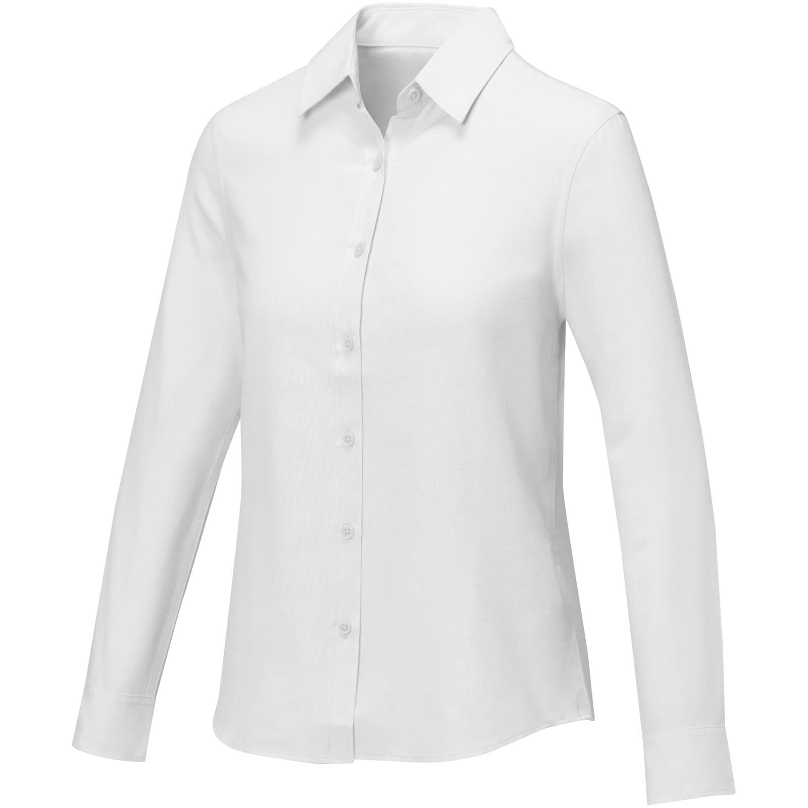 Chemise à manches longues de 130 g/m² Pollux pour femme coloris Blanc
