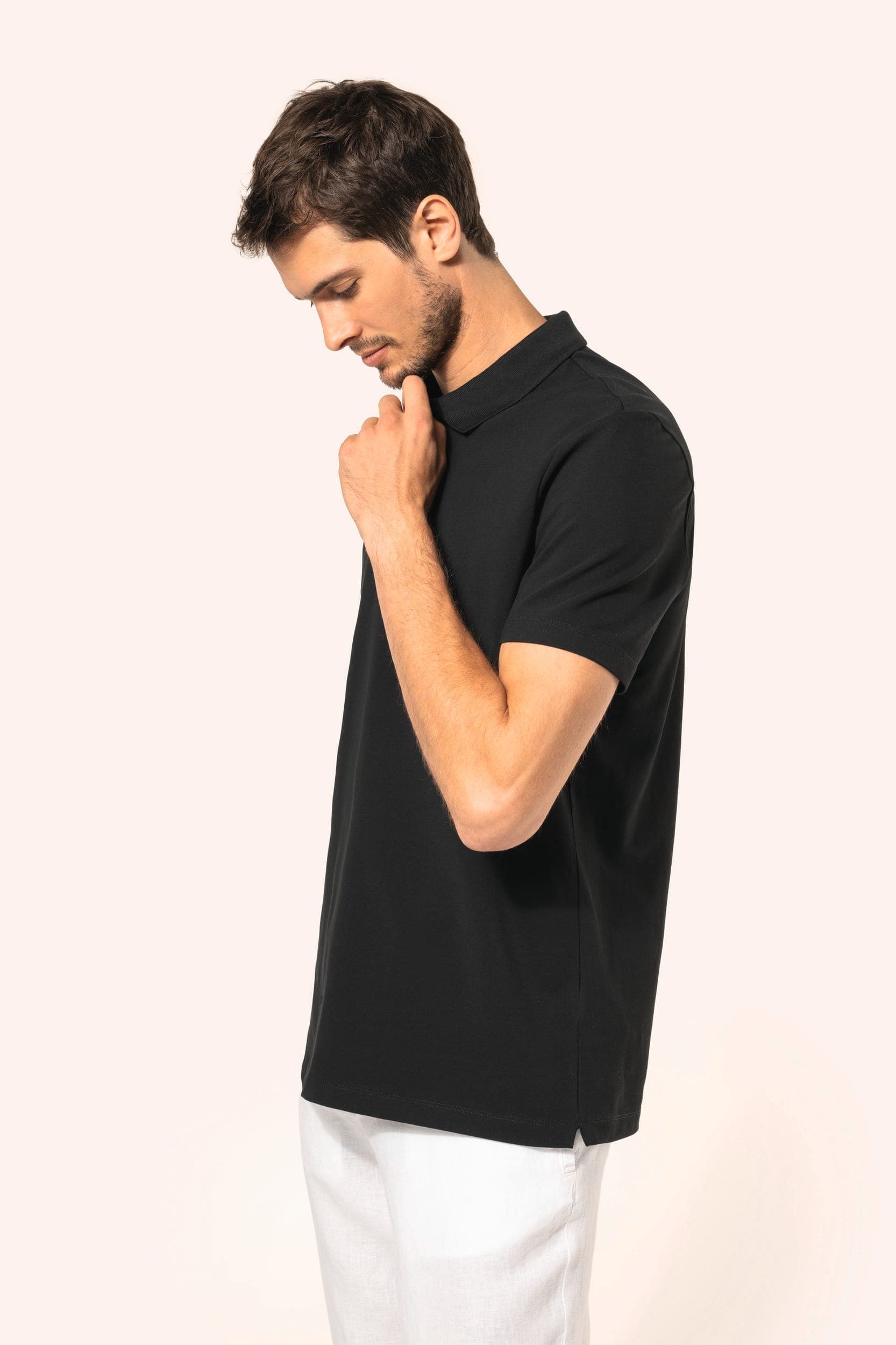 Polo Supima® manches courtes homme en situation