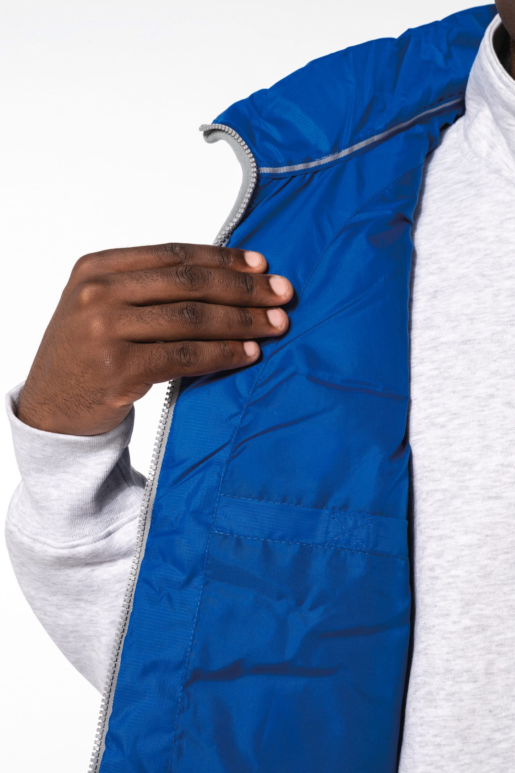 Bodywarmer matelassé unisexe en situation