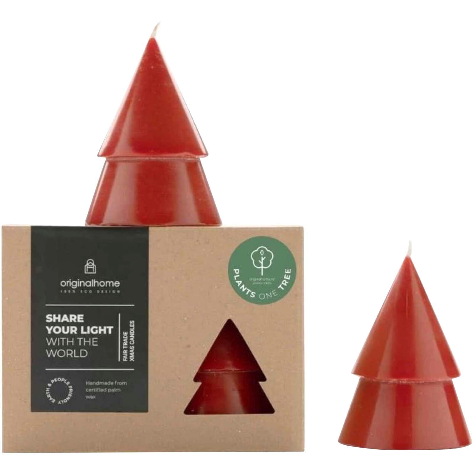 Bougie Originalhome format moyen - set de 2 coloris Rouge