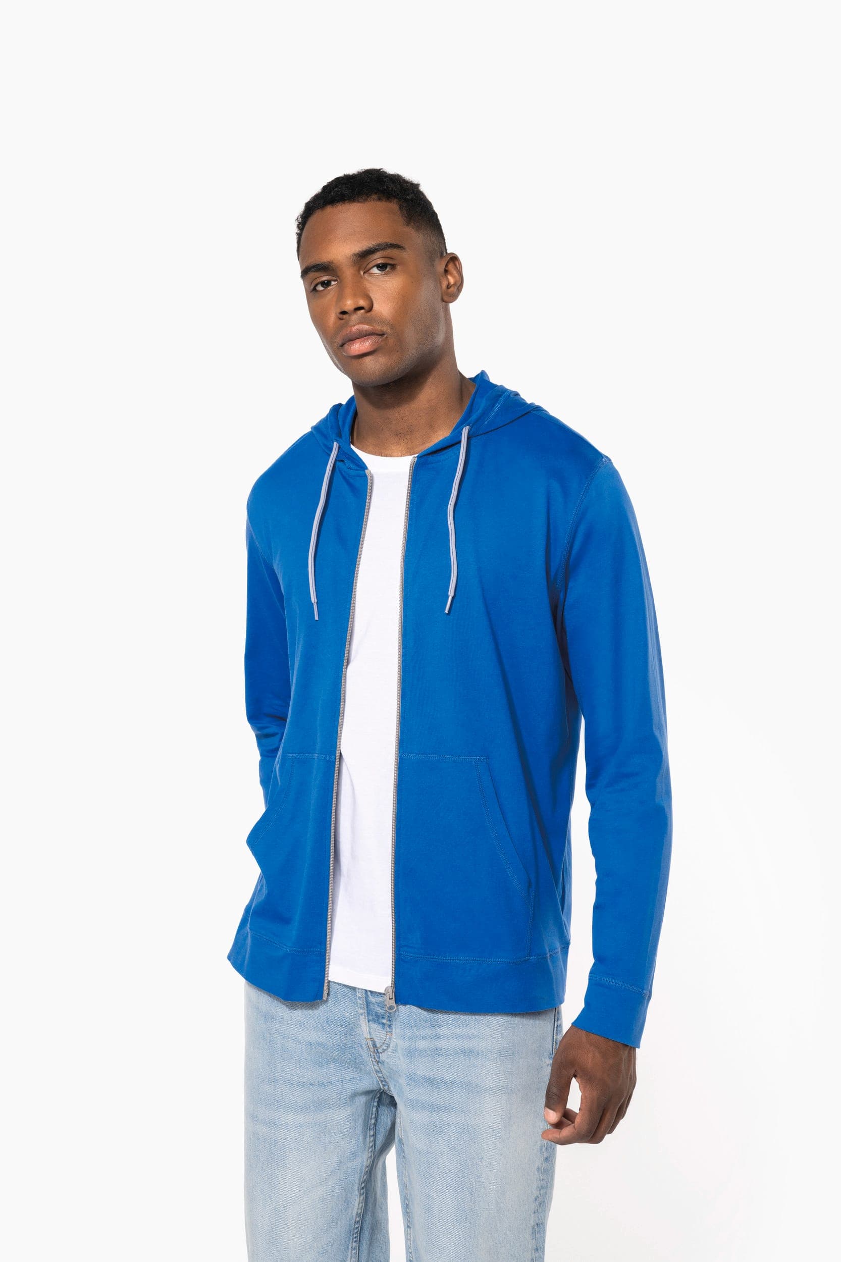 Veste coton légère à capuche en situation