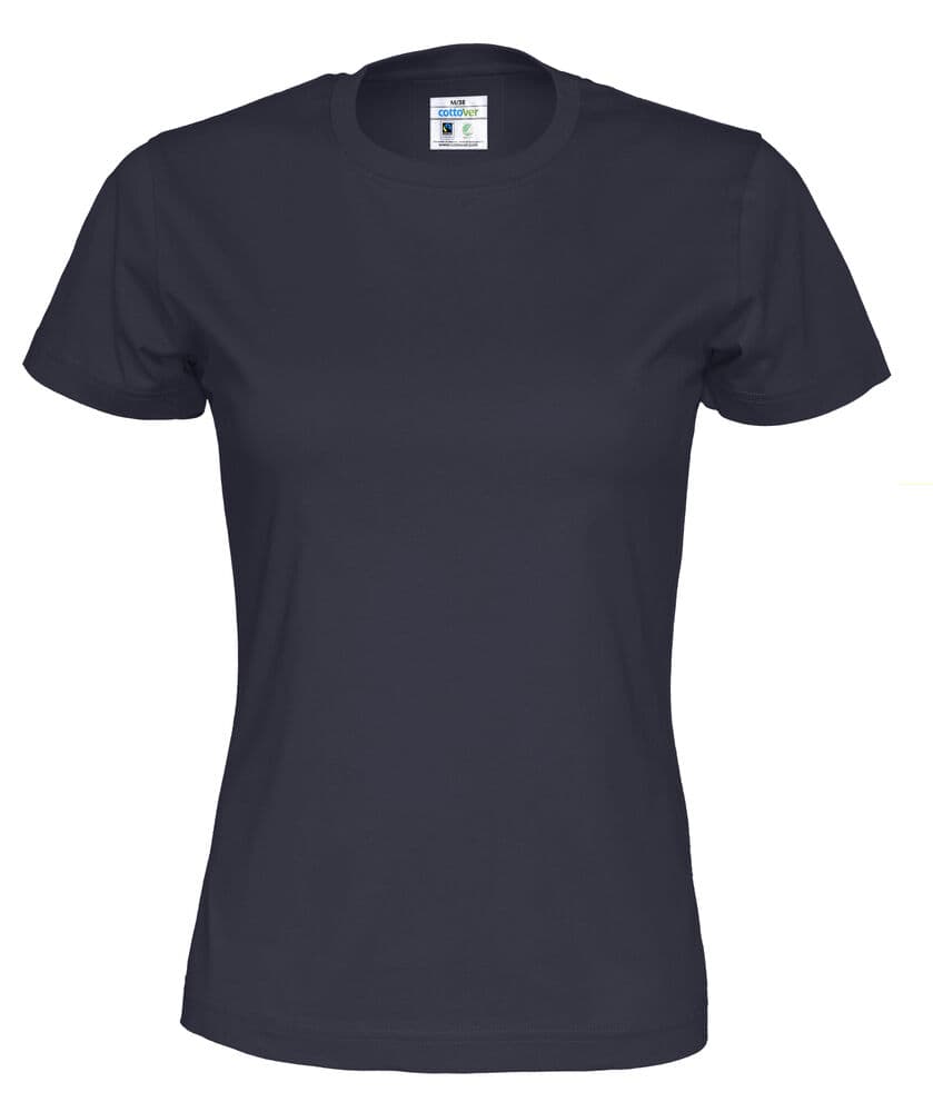 T-SHIRT FEMME - CERTIFIÉ GOTS coloris Marine