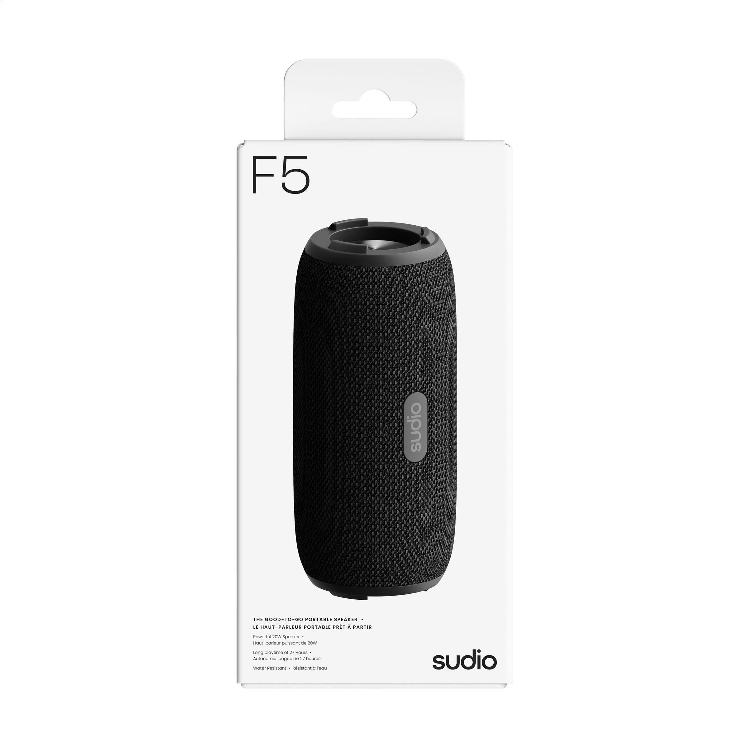 Enceinte Bluetooth Sudio F5 en situation