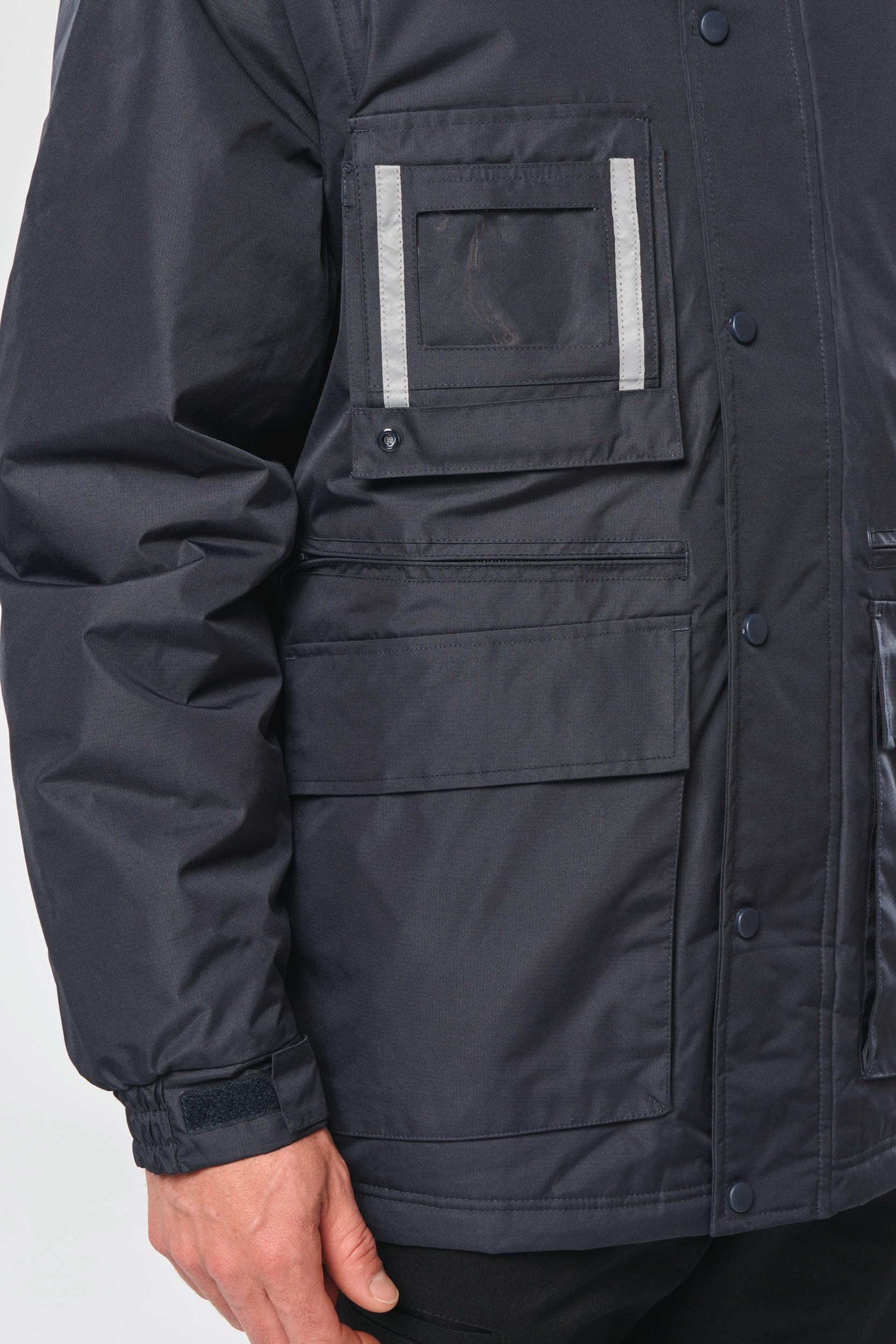 Parka workwear manches amovibles homme en situation