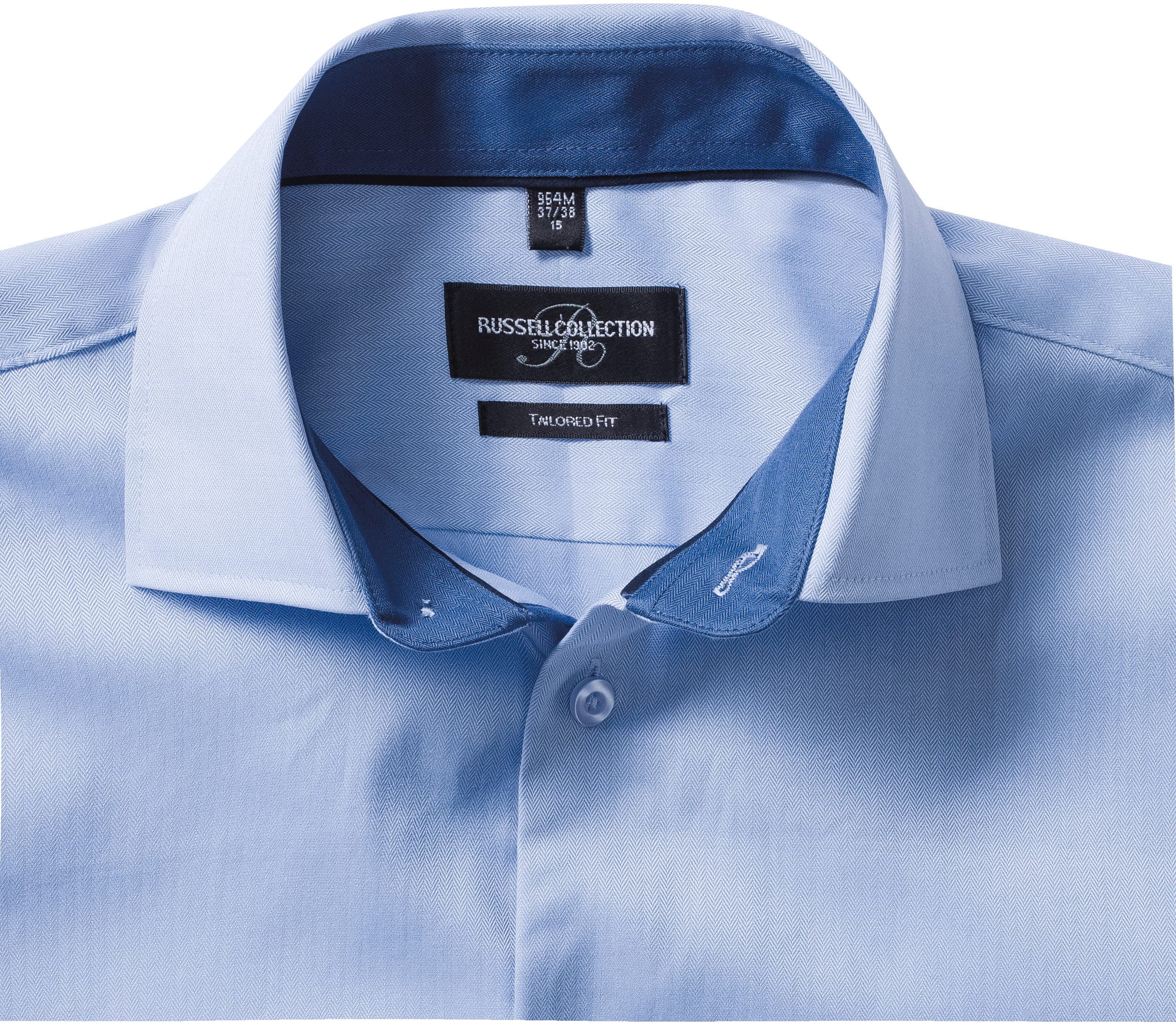 Chemise à motifs chevrons manches longues en situation