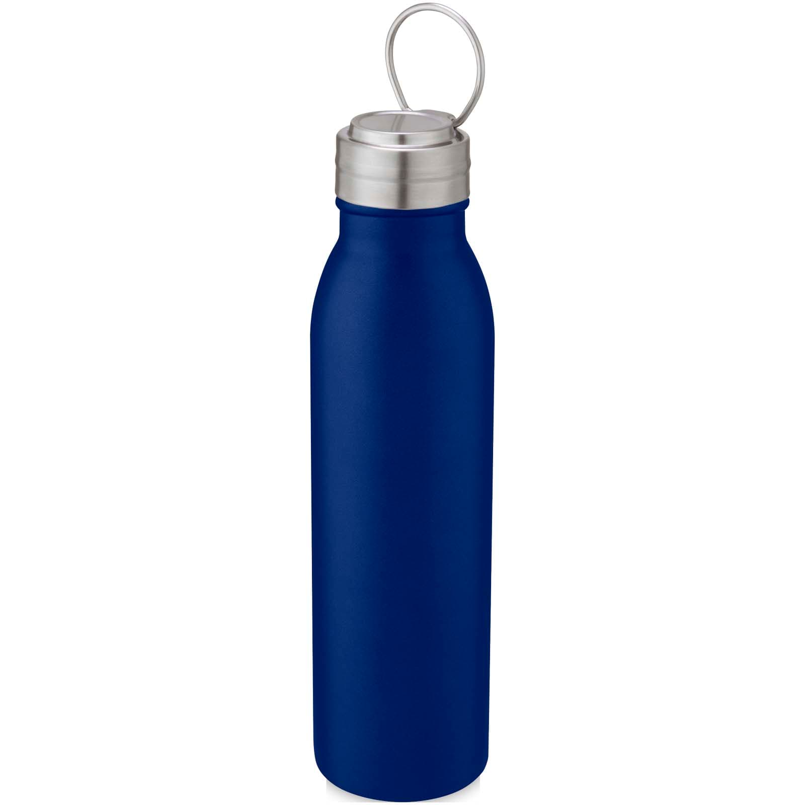 Bouteille de sport Harper 700 ml en acier inoxydable avec boucle métallique coloris Bleu minéral