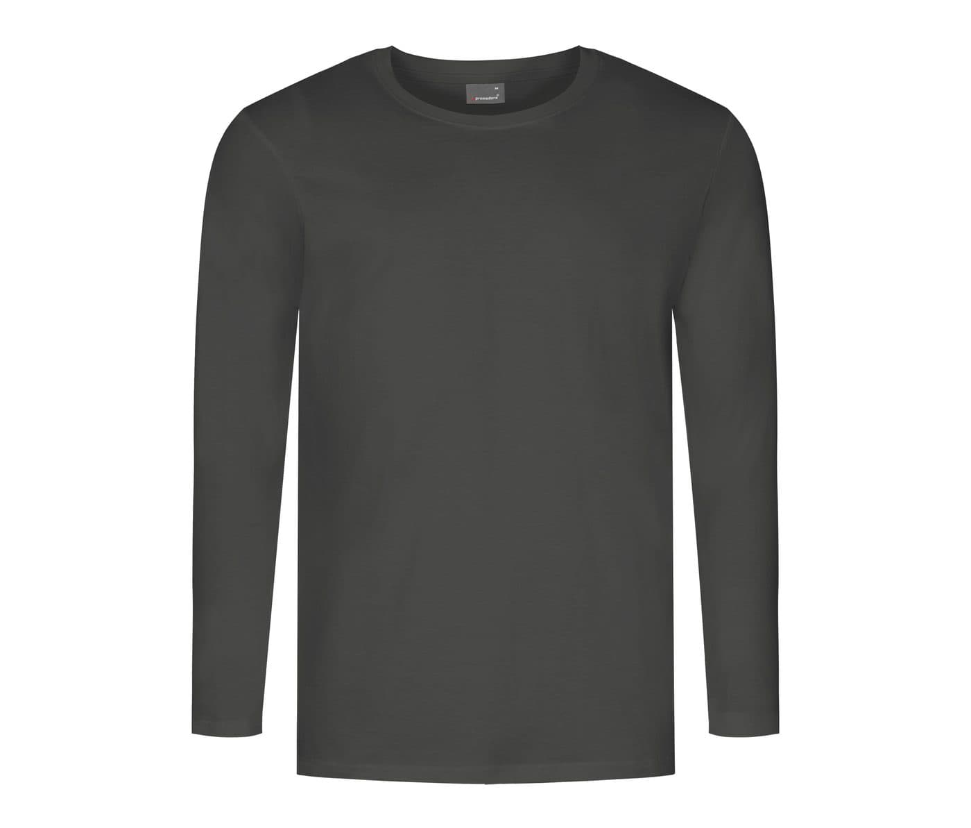 MEN’S LONG SLEEVE PREMIUM-T coloris Gris charbon