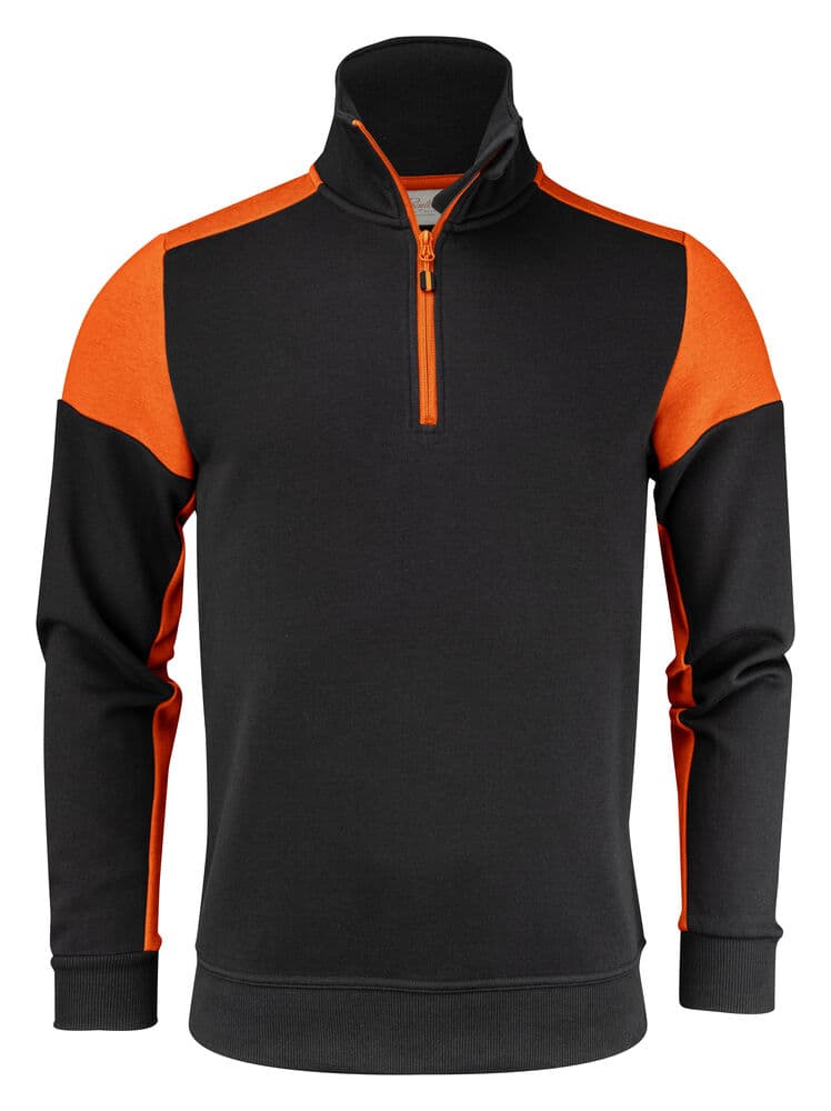 Prime Pull Demi-Fermeture Unisex coloris Noir / Orange