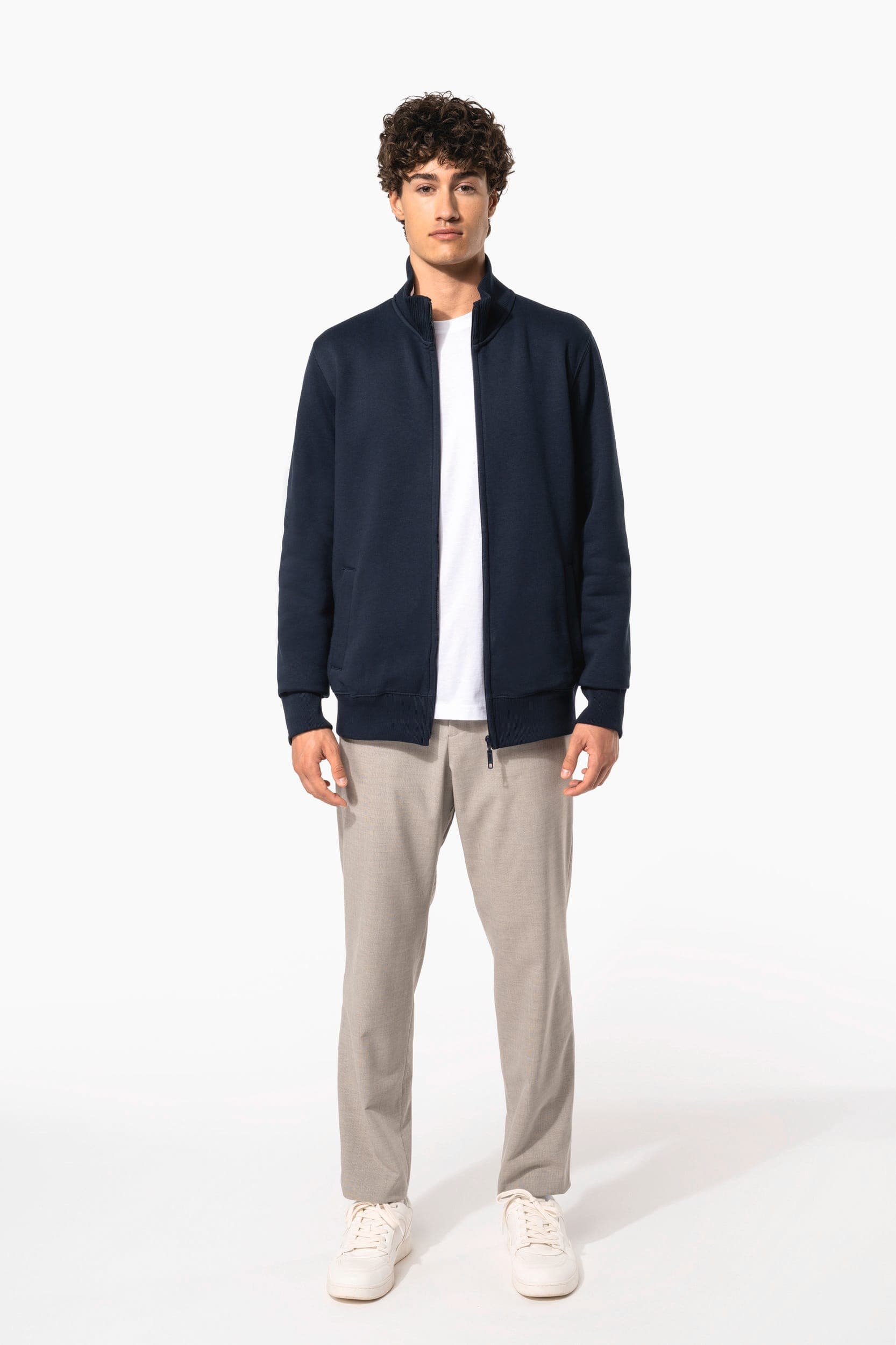 Veste molleton zippée homme en situation