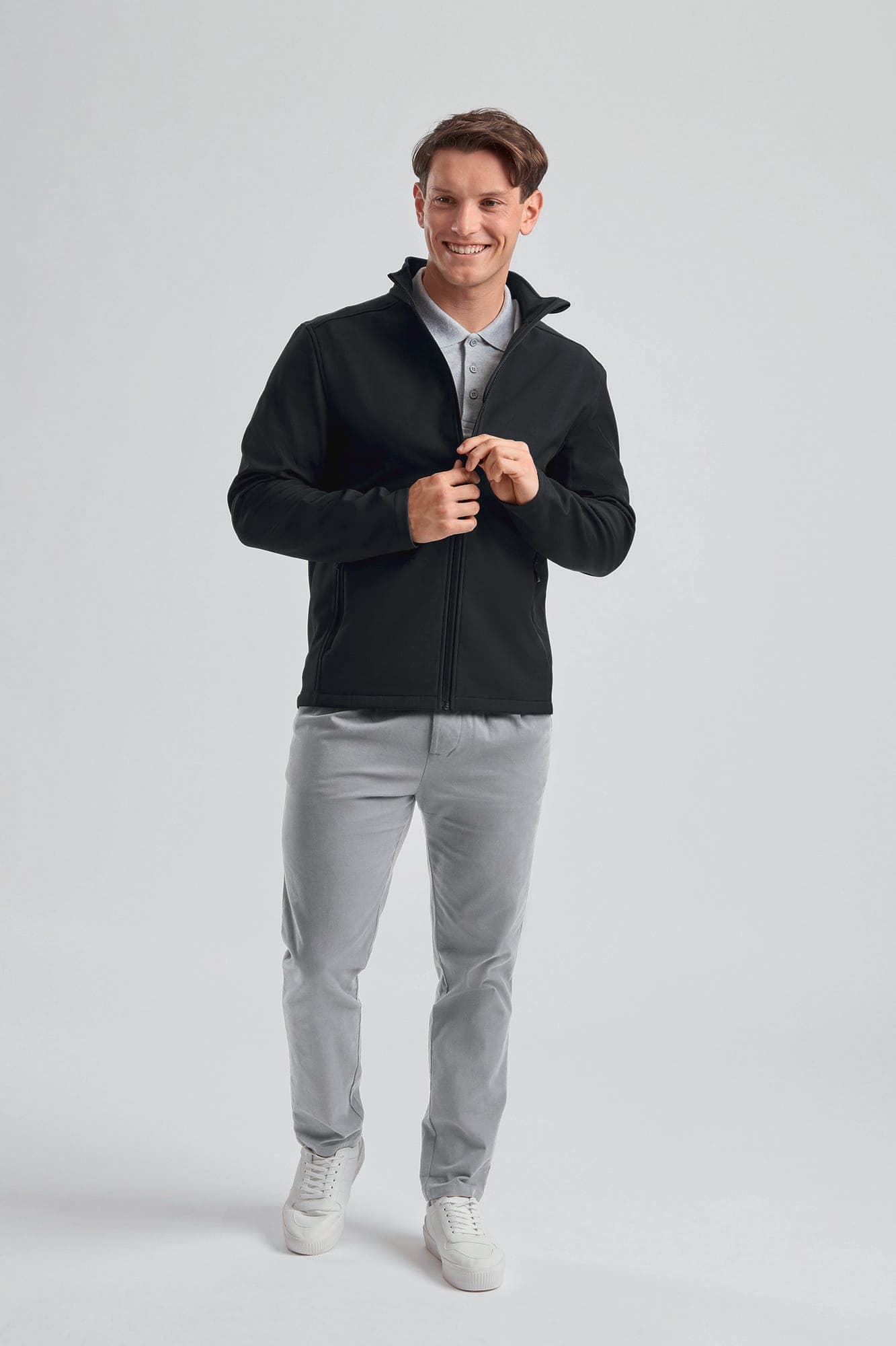 Veste softhsell Essential en situation