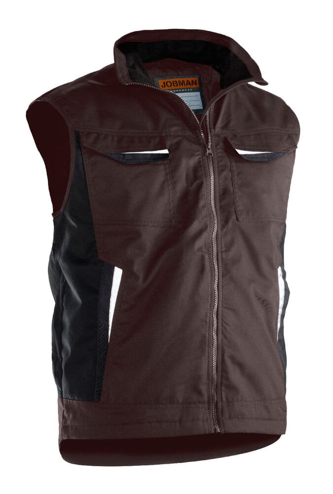 Jobman 7517 Service Vest Lined coloris Marron