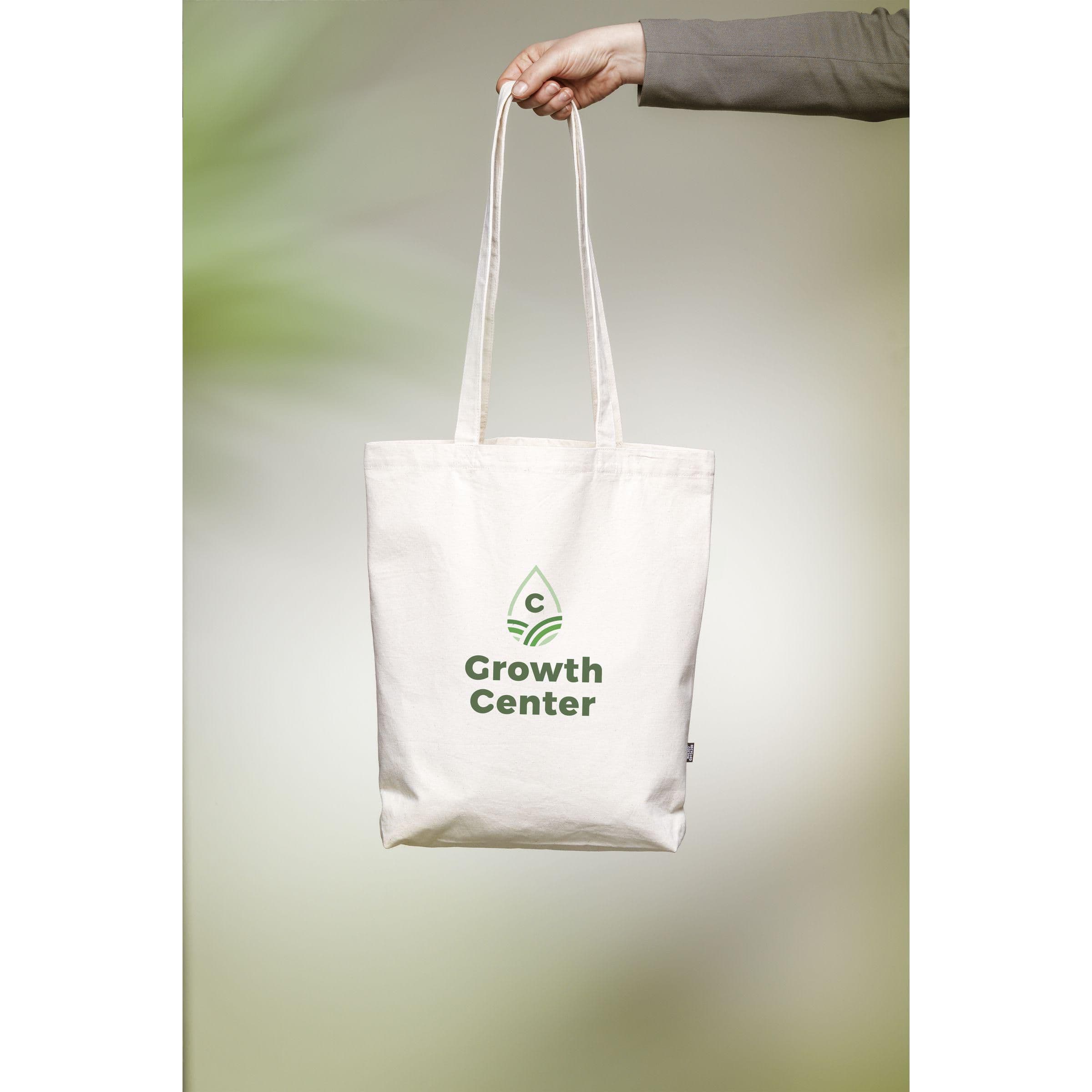 Sac toile GRS recyclée naturel (260 g/m²) en situation