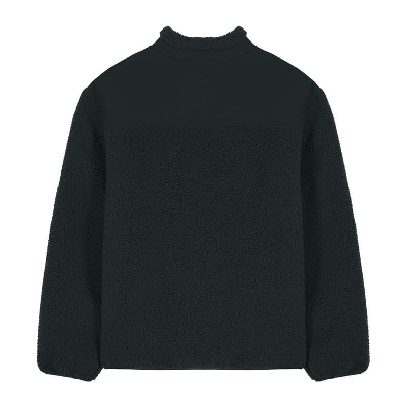 Brooker unisex relaxed fit sherpa jacket coloris Noir