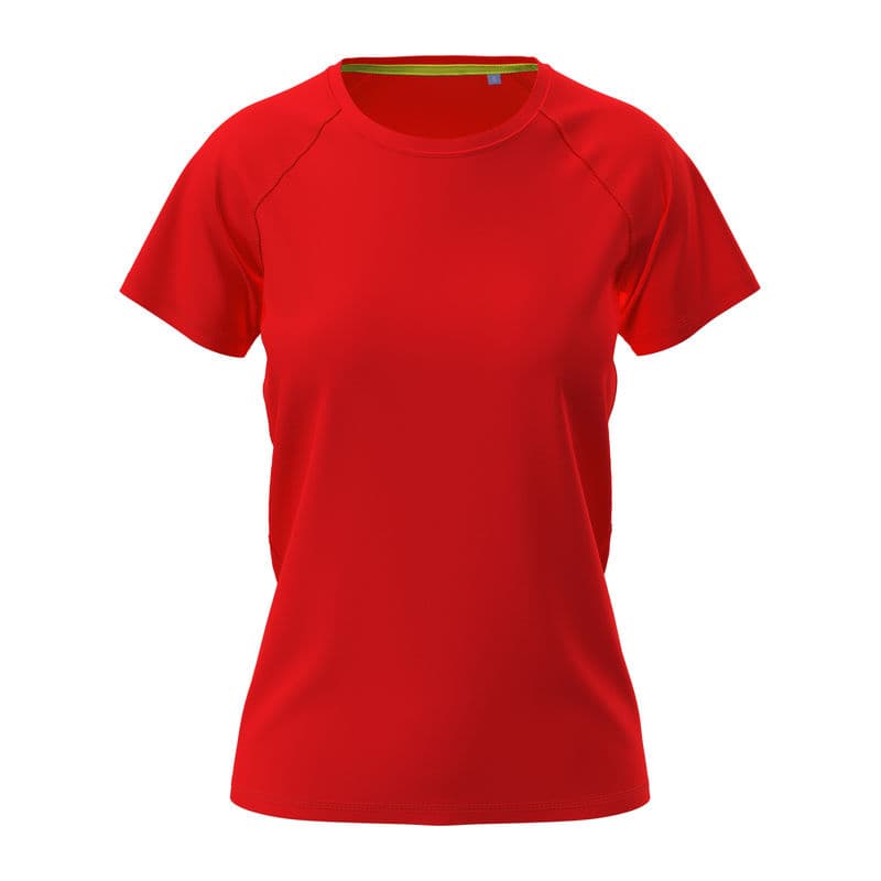 Mesh Raglan Women's T-shirt coloris Rouge écarlate