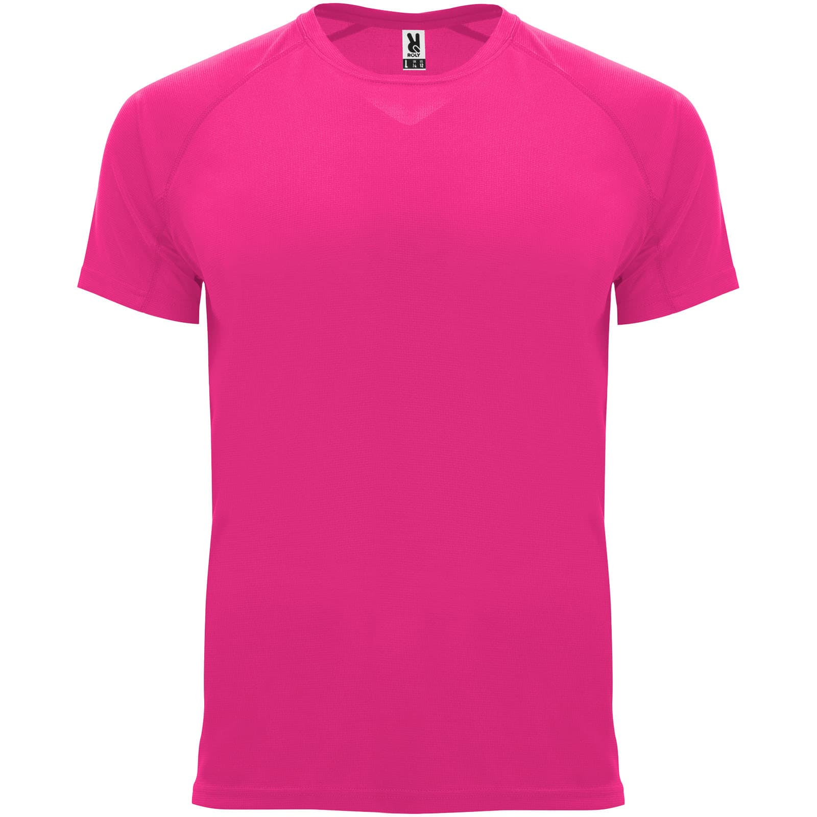 T-shirt de sport de 135 g/m² Bahrain à manches courtes pour enfant coloris Rose fluo