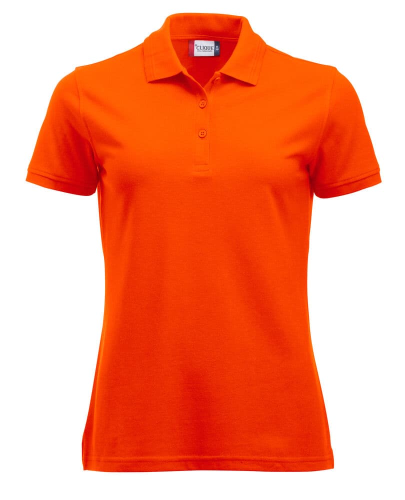 Clique Manhattan Women Polo coloris Orange haute visibilité