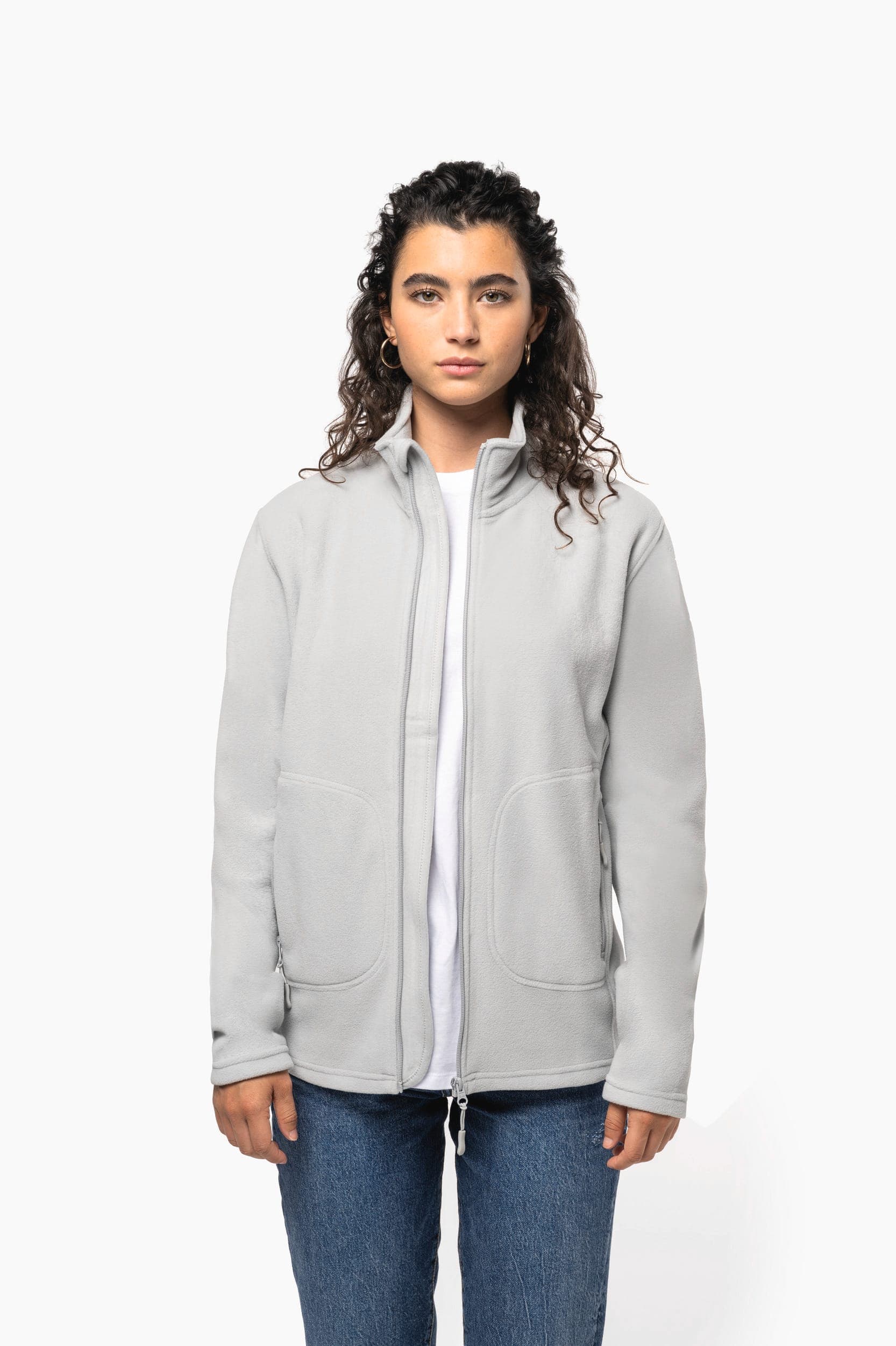 Veste micropolaire écoresponsable unisexe en situation