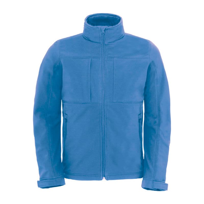 HOODED SOFTSHELL MEN coloris Azur