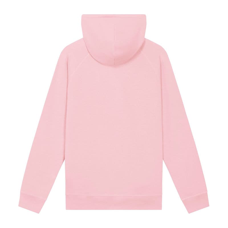 Sider unisex side pocket hoodie  coloris Rose Cotton
