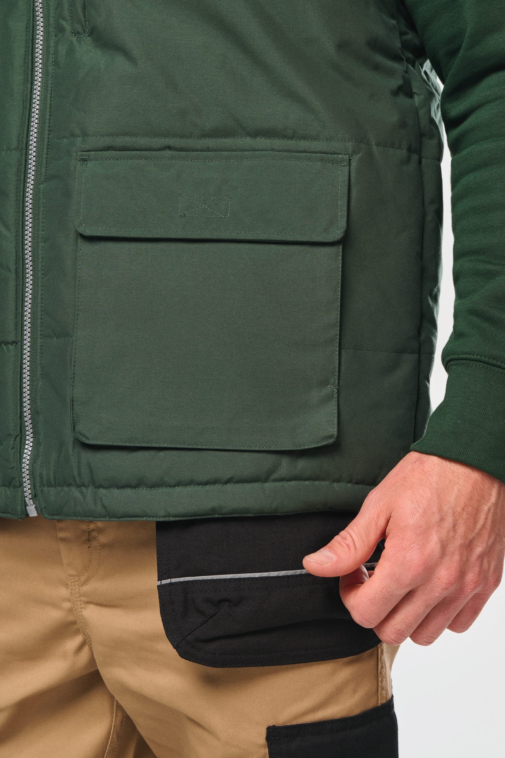 Bodywarmer matelassé homme en situation