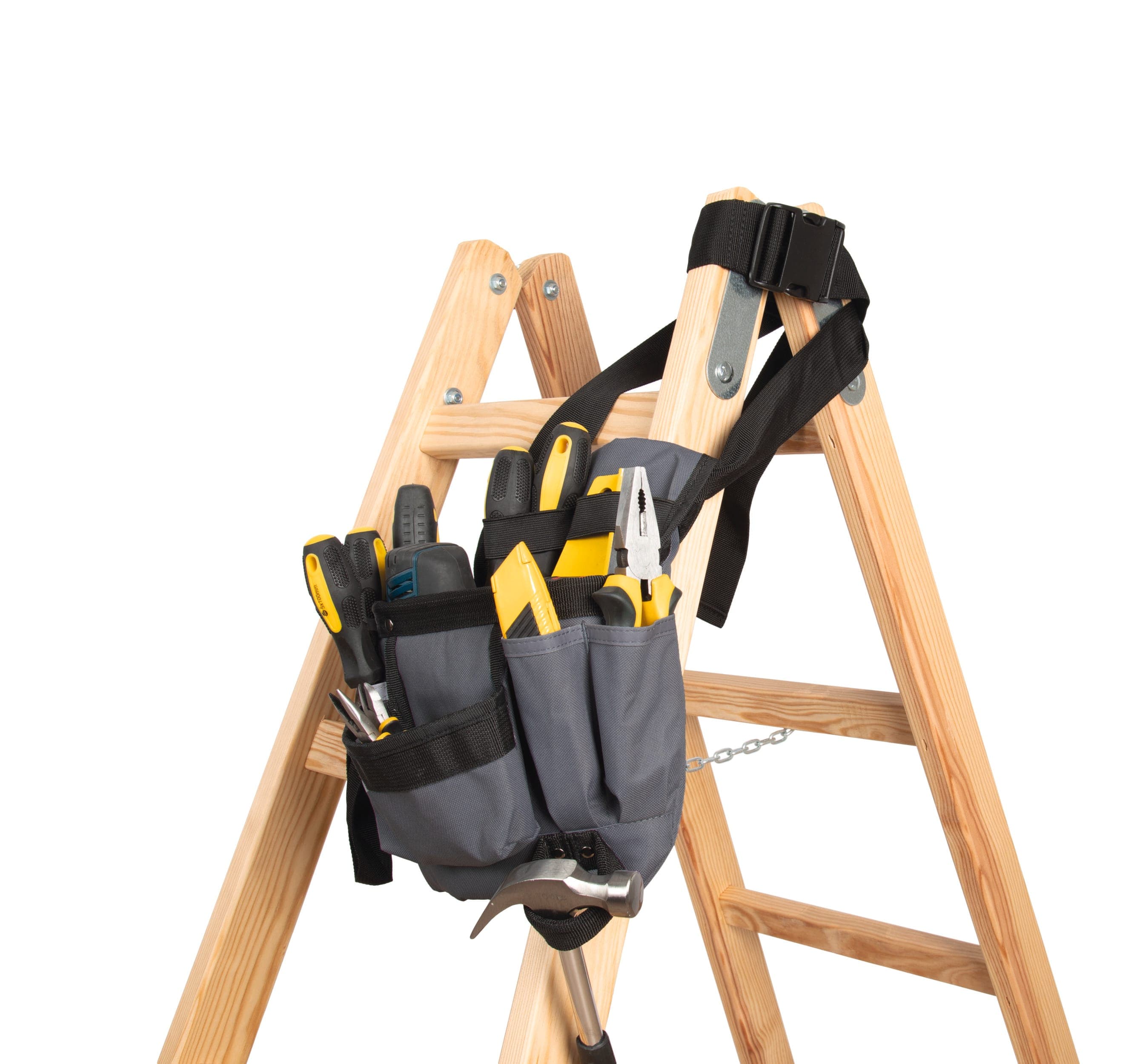 Sac à outils avec ceinture en situation