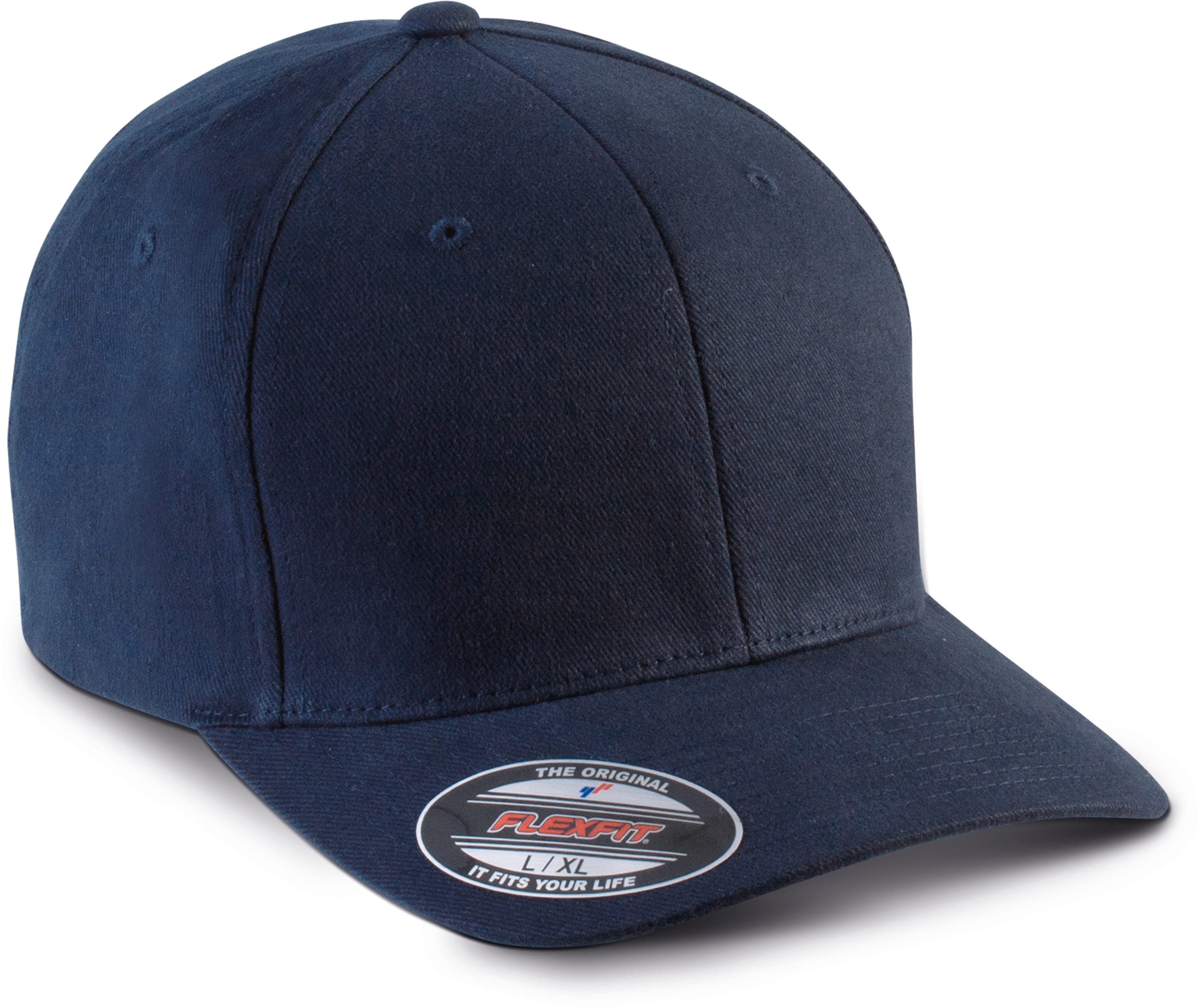 Casquette Flexfit coton brossé - 6 panneaux en situation